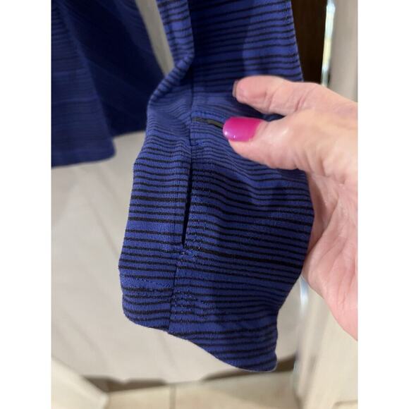 Lululemon Women’s Kanto Catch Me Long Sleeve Size 6 Kanto Striped Sapphire Blue - Picture 3 of 6
